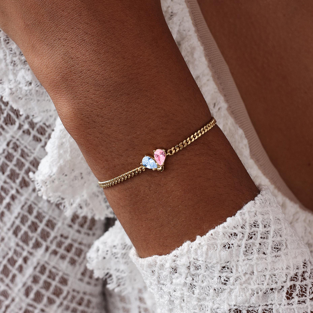 Mama of an Angel Memorial Gemstone Bracelet