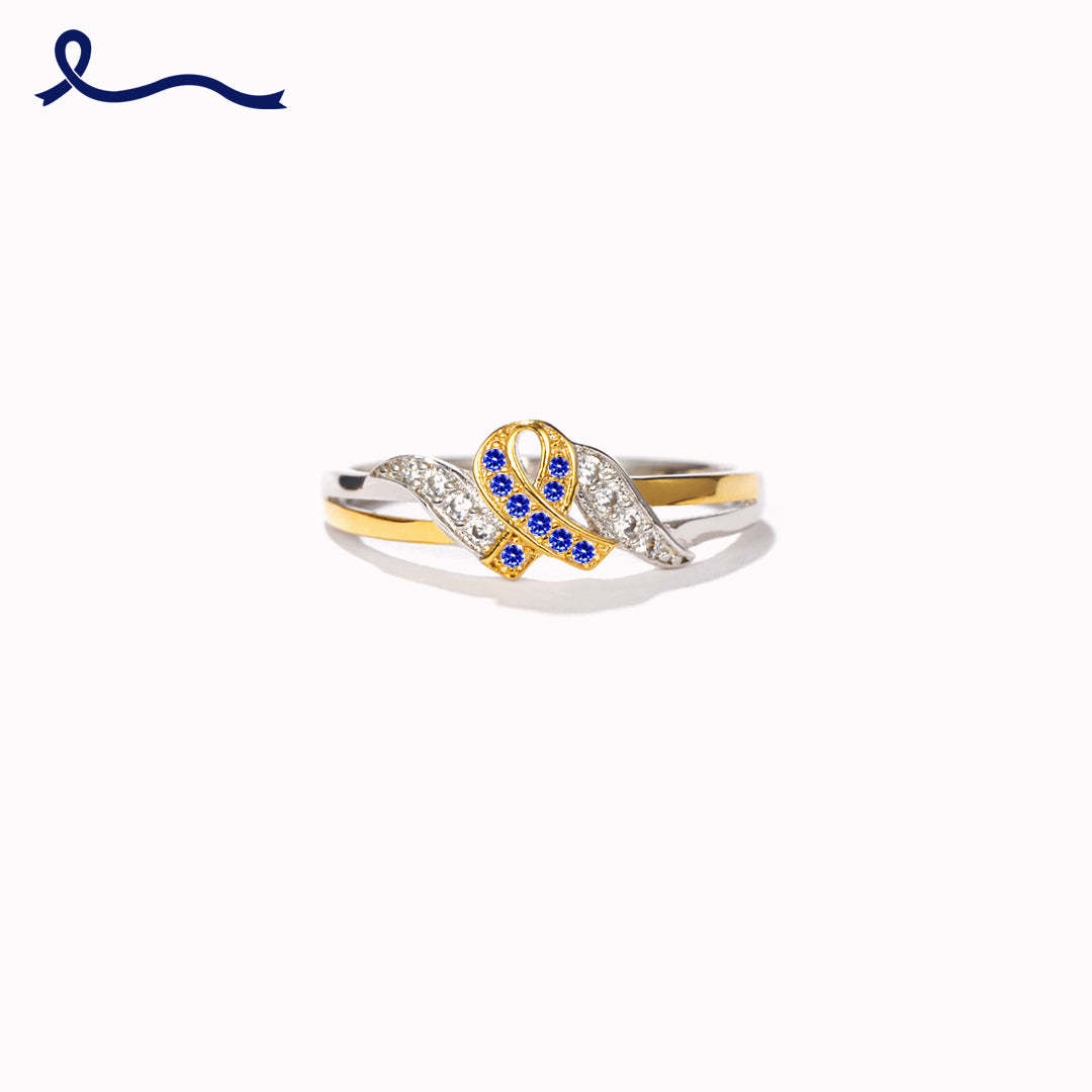 Never Give Up Hope To Defeat Cancer Ring