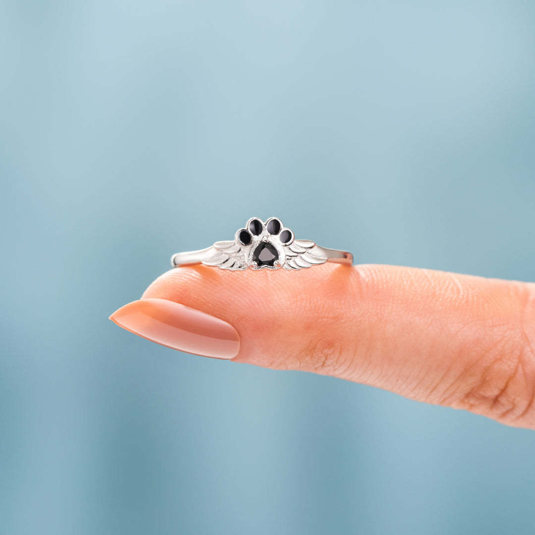 Paw Prints on Your Heart Ring