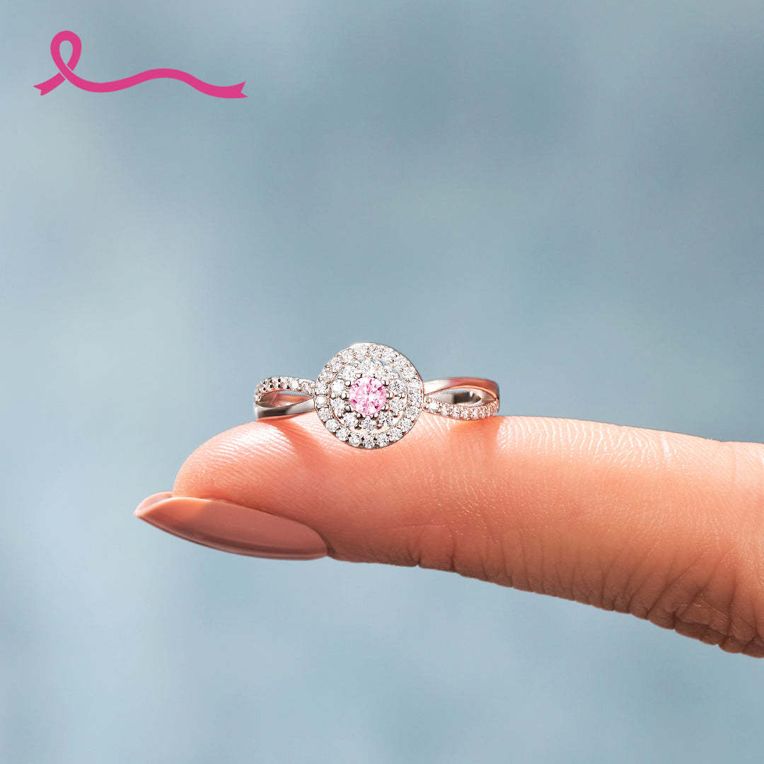 S925 Raise Confidence I Am Enough Circle Ring