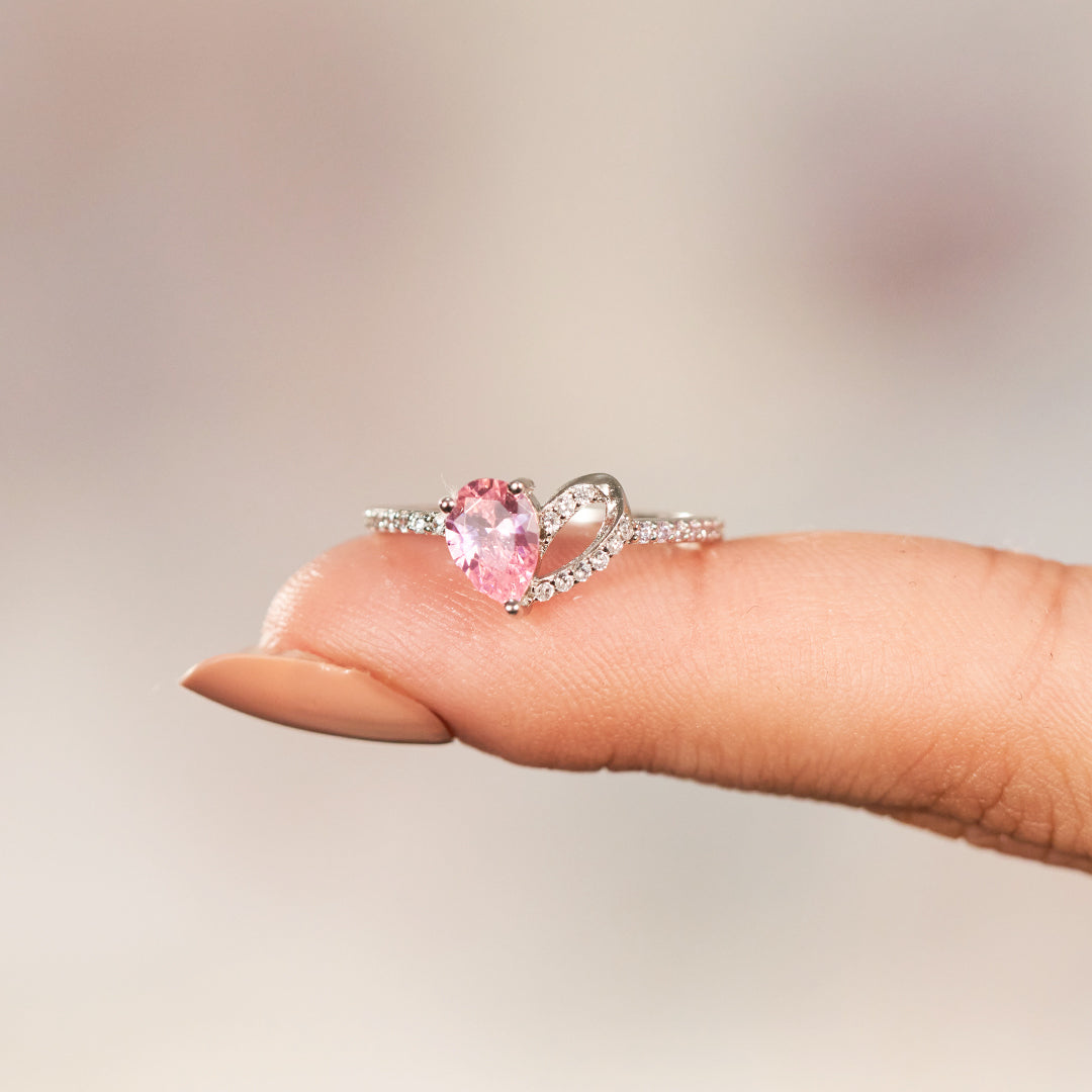 Angels From Above Pink Ring