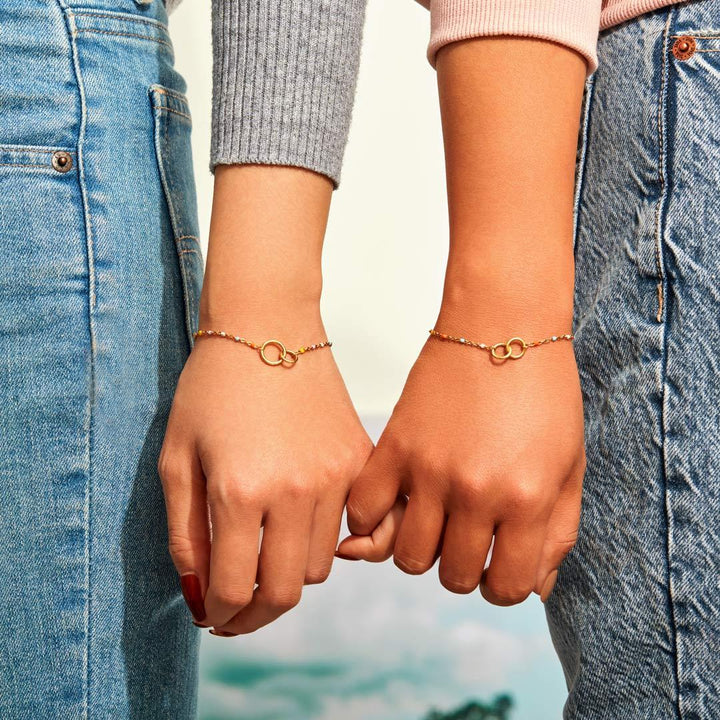 Unbreakable Friendship Double Circle Link Bracelet
