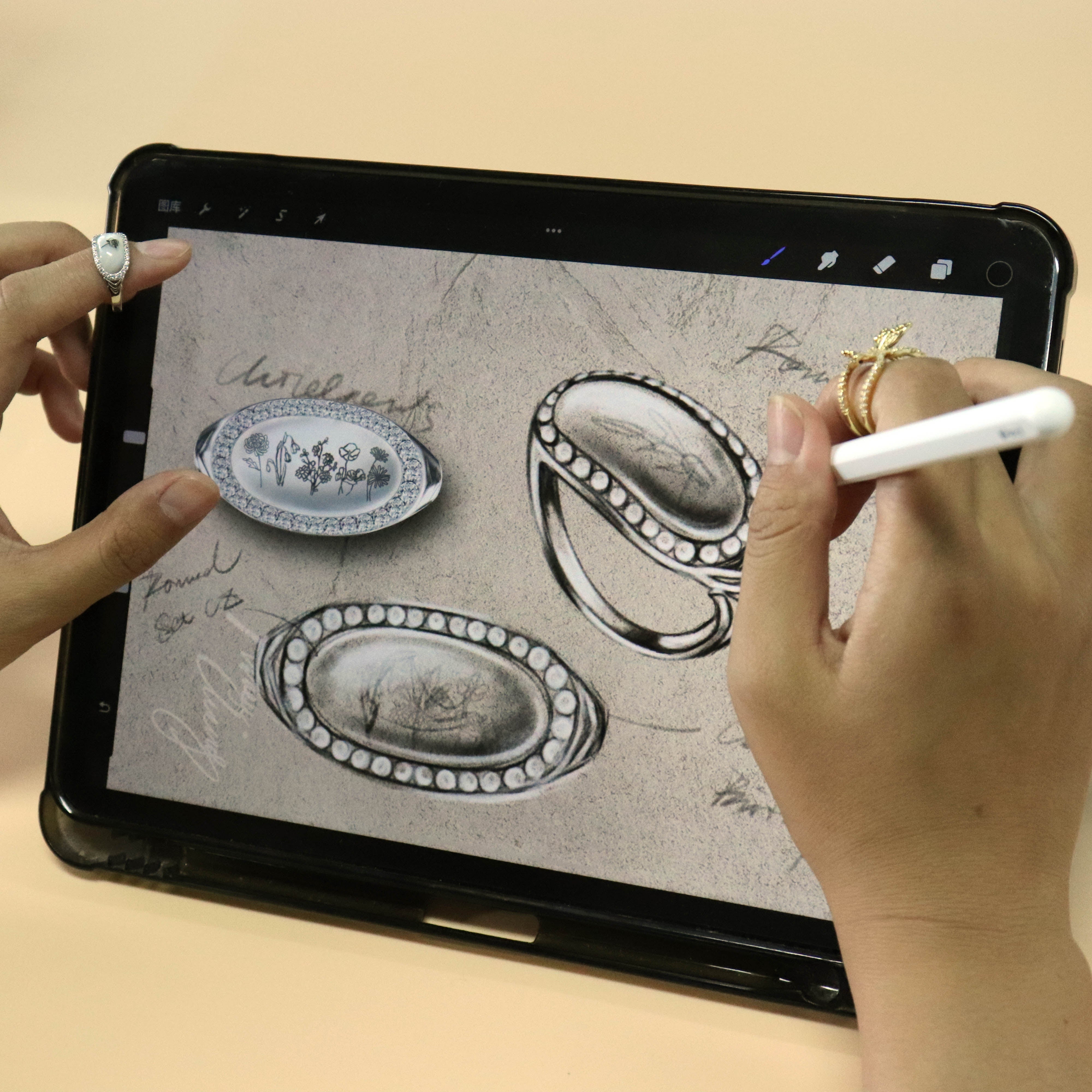 Keep Loved One Close Birth Month Flower Ring