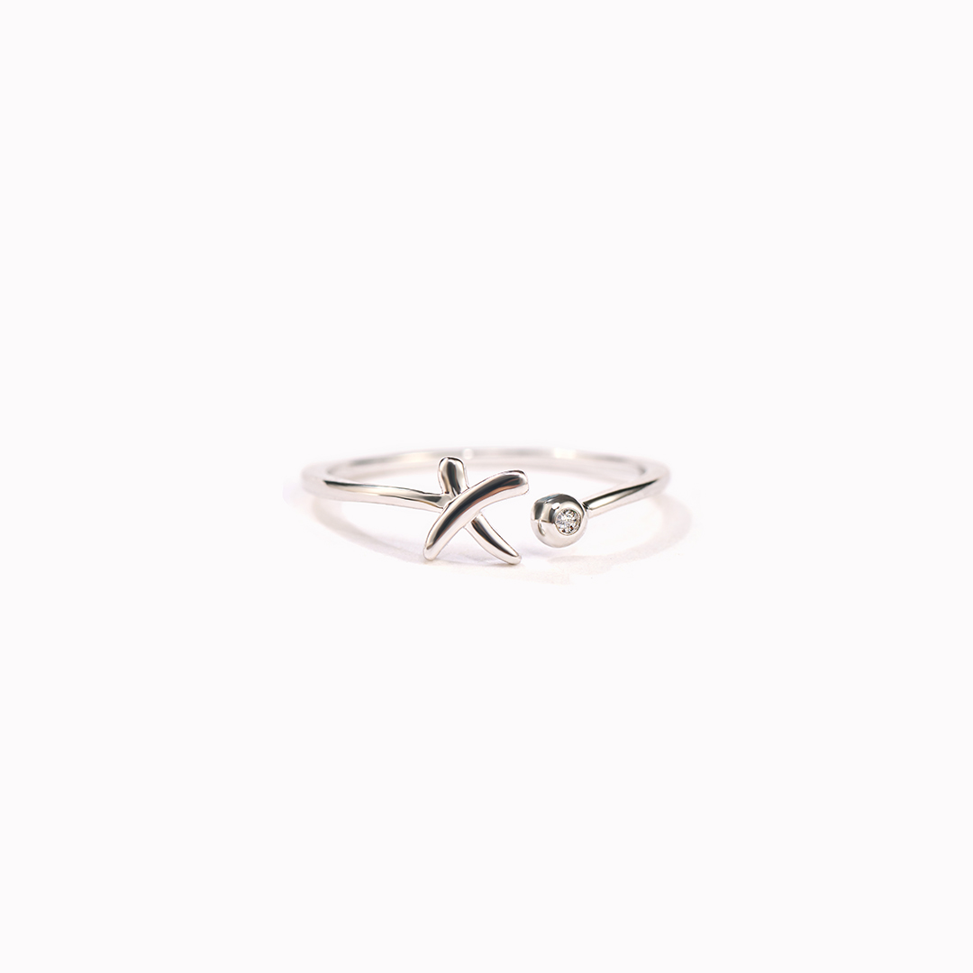 Mama of an Angel XO Adjustable Ring