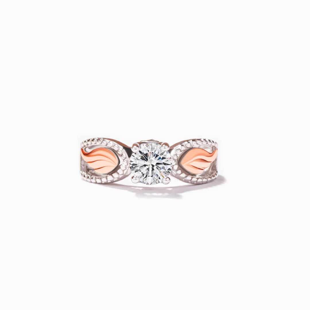 Until I Can Hold You In Heaven Elegant Circle Wings Memorial Ring