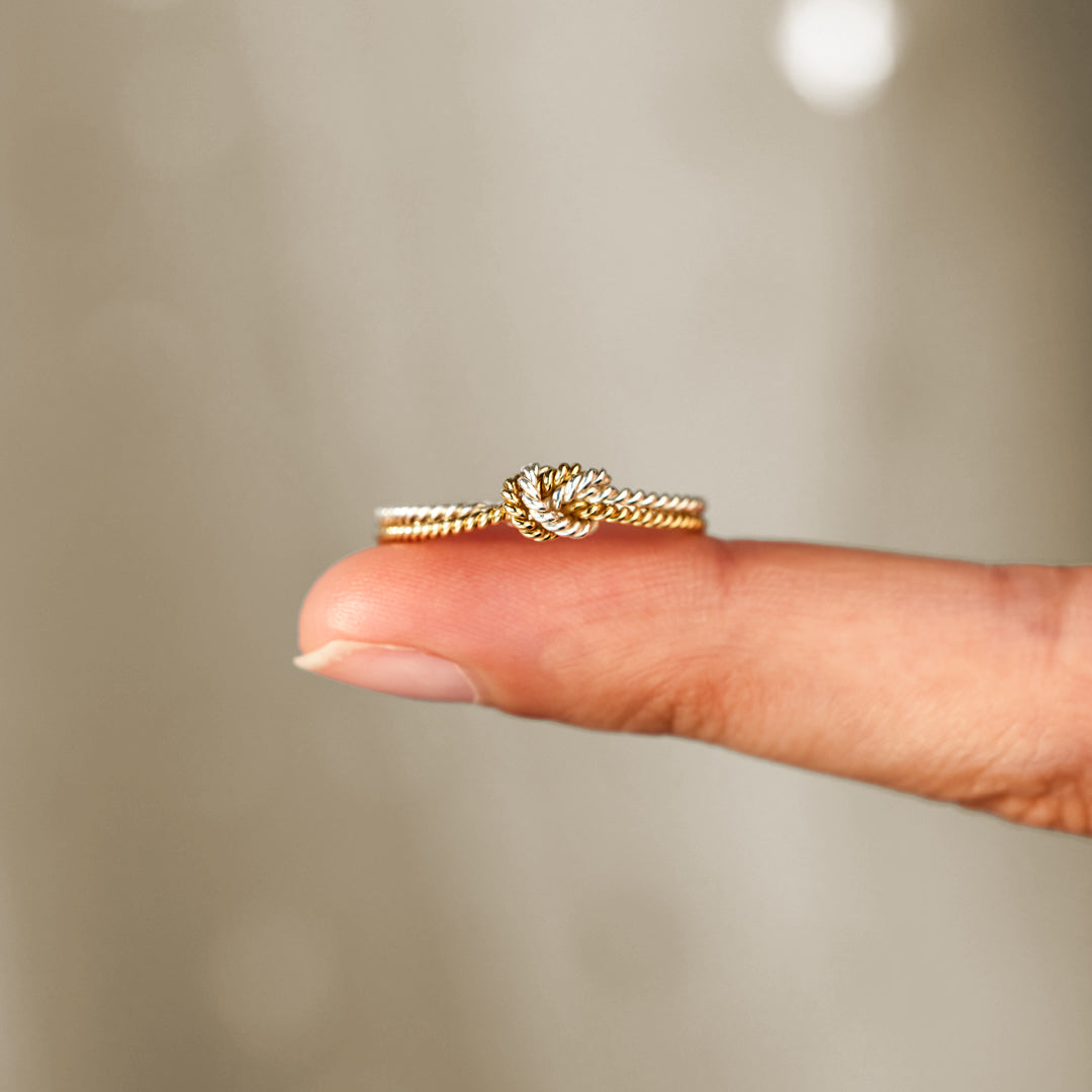 Matching Mother&Daughter Twist Knot Rings