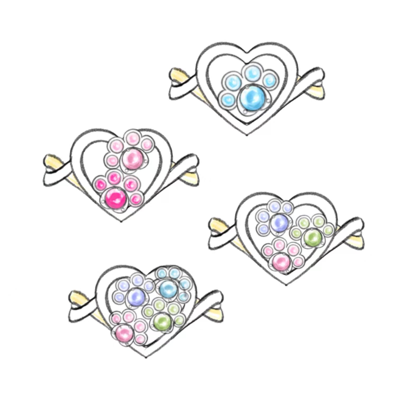 Personalized 1-4  Paw Birthstone Furry Mom Ring