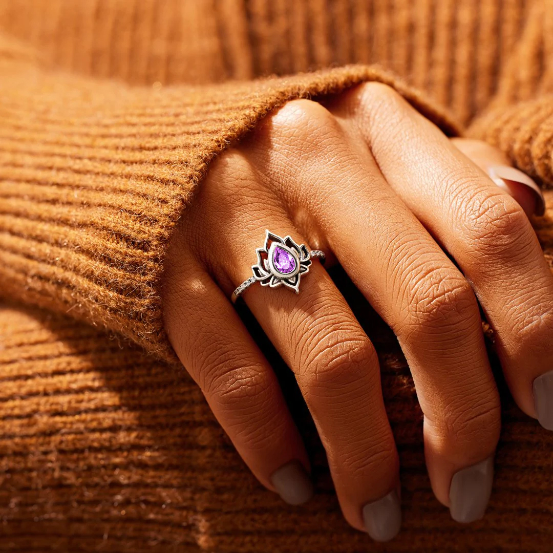 Menopause Gift F❤ck It And Begin Again Lotus Ring