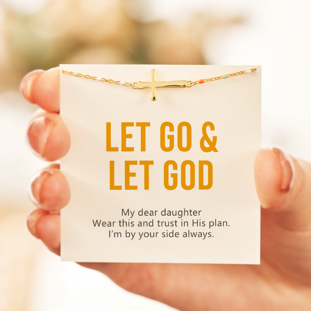 CROSS BRACELET-MY DAUGHTER I'M BY YOUR SIDE ALWAYS