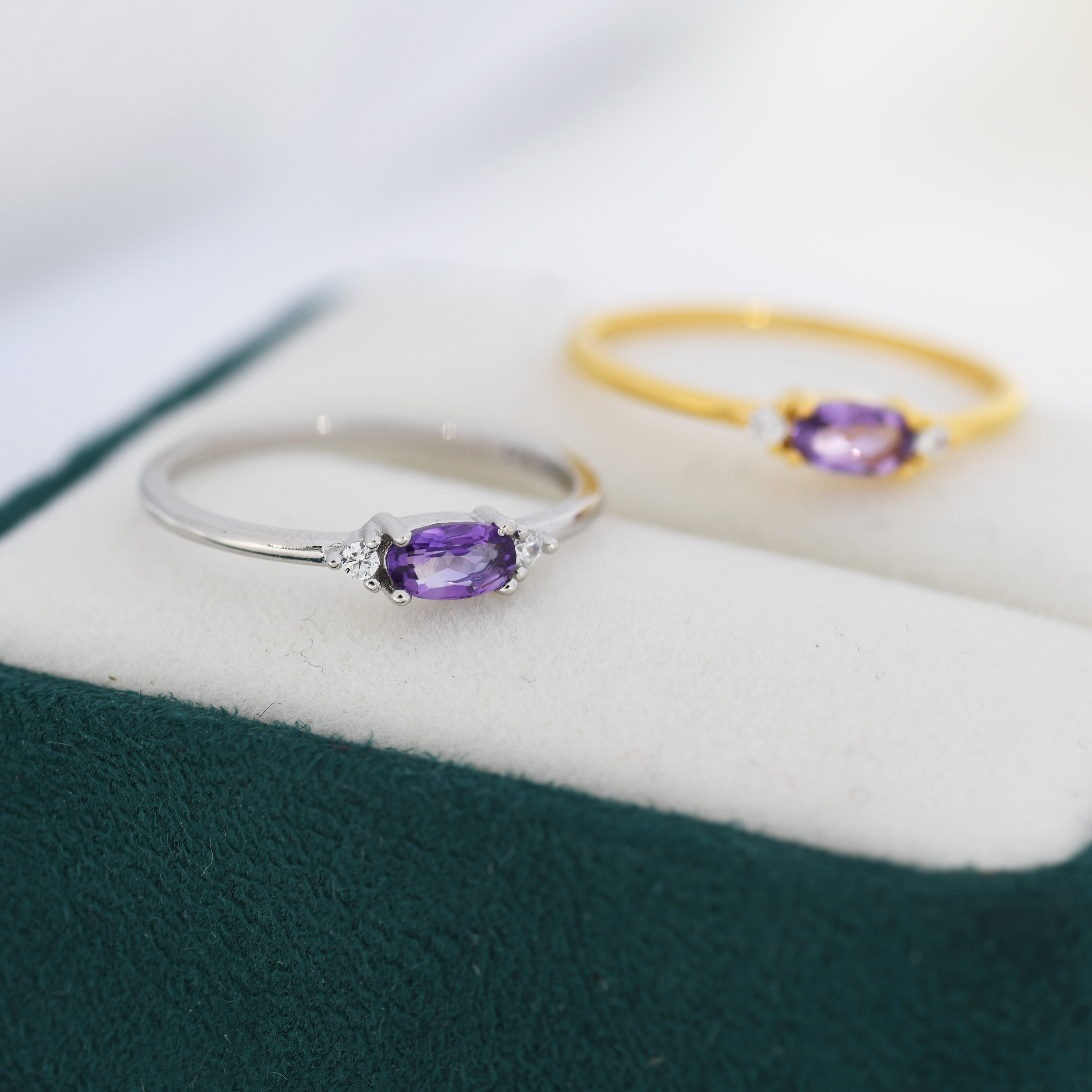 I'm Always Here Natural Amethyst Ring
