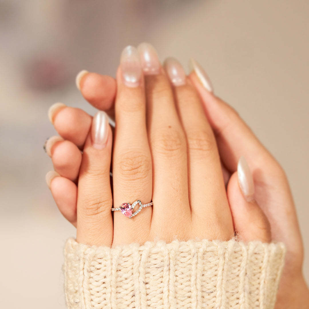 Angels From Above Pink Ring