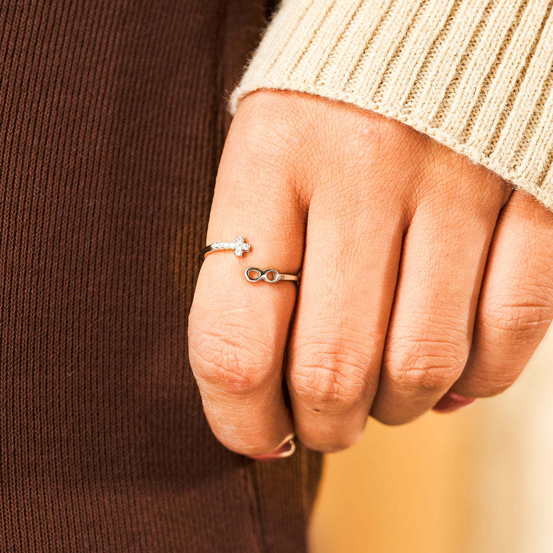 Pray Through It Cross Infinite Ring