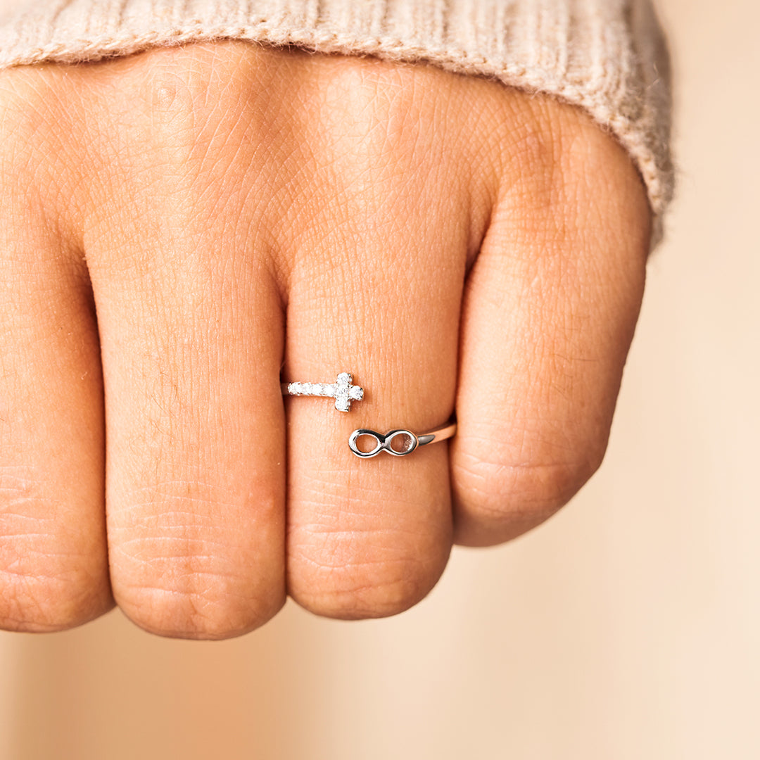 Pray Through It Cross Infinite Ring