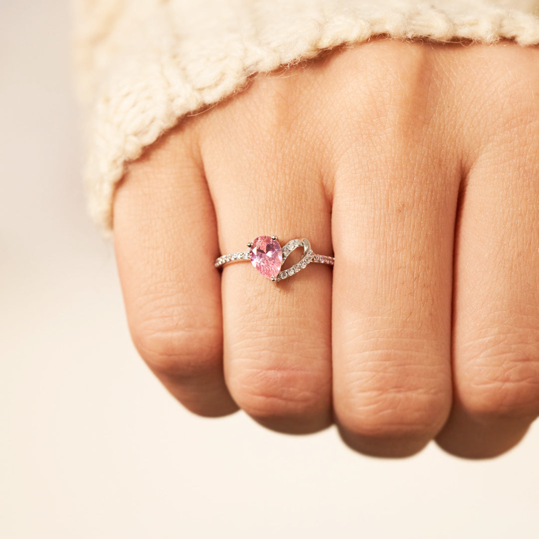 Angels From Above Pink Ring