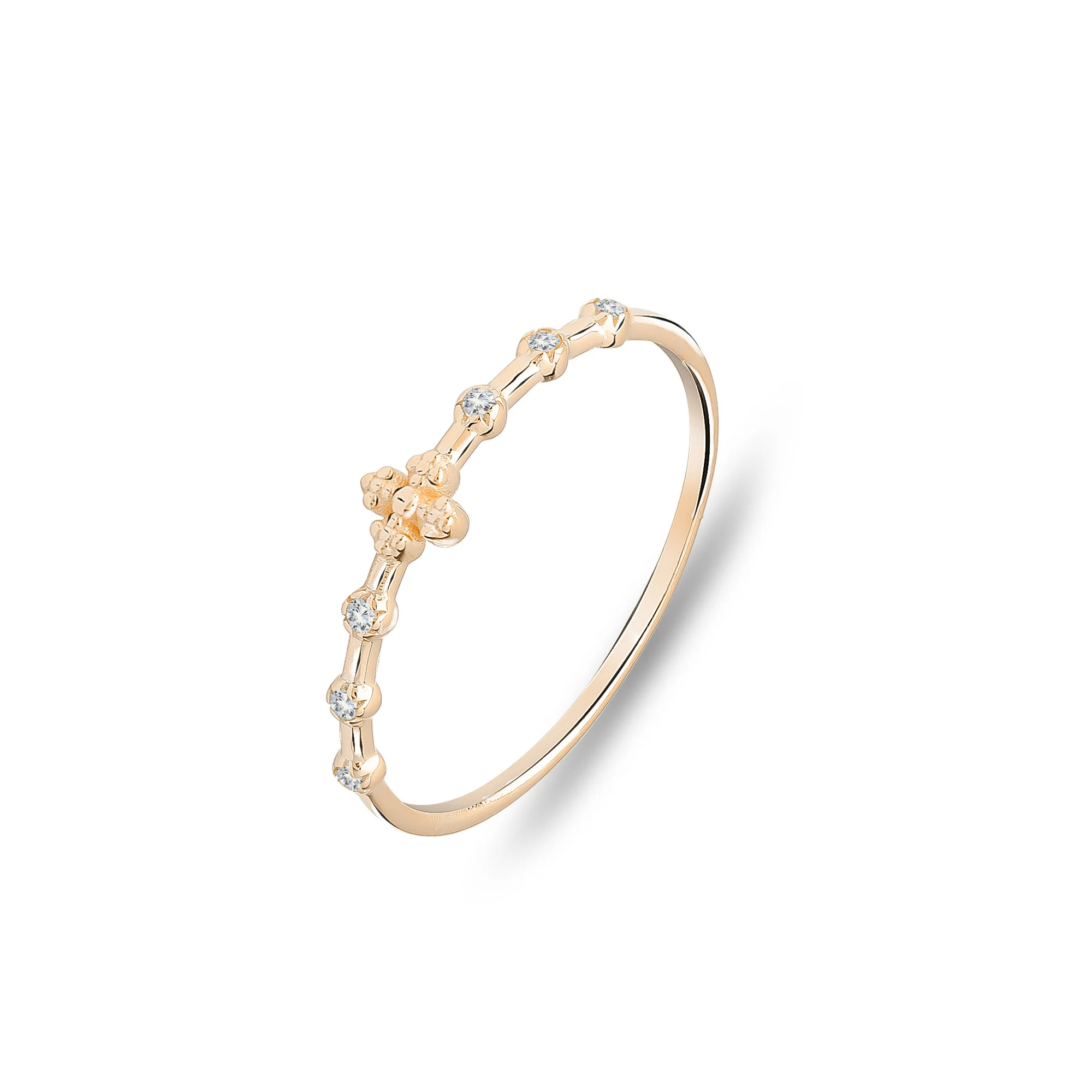 Praying Mama Never Quit  Little Cross Ring