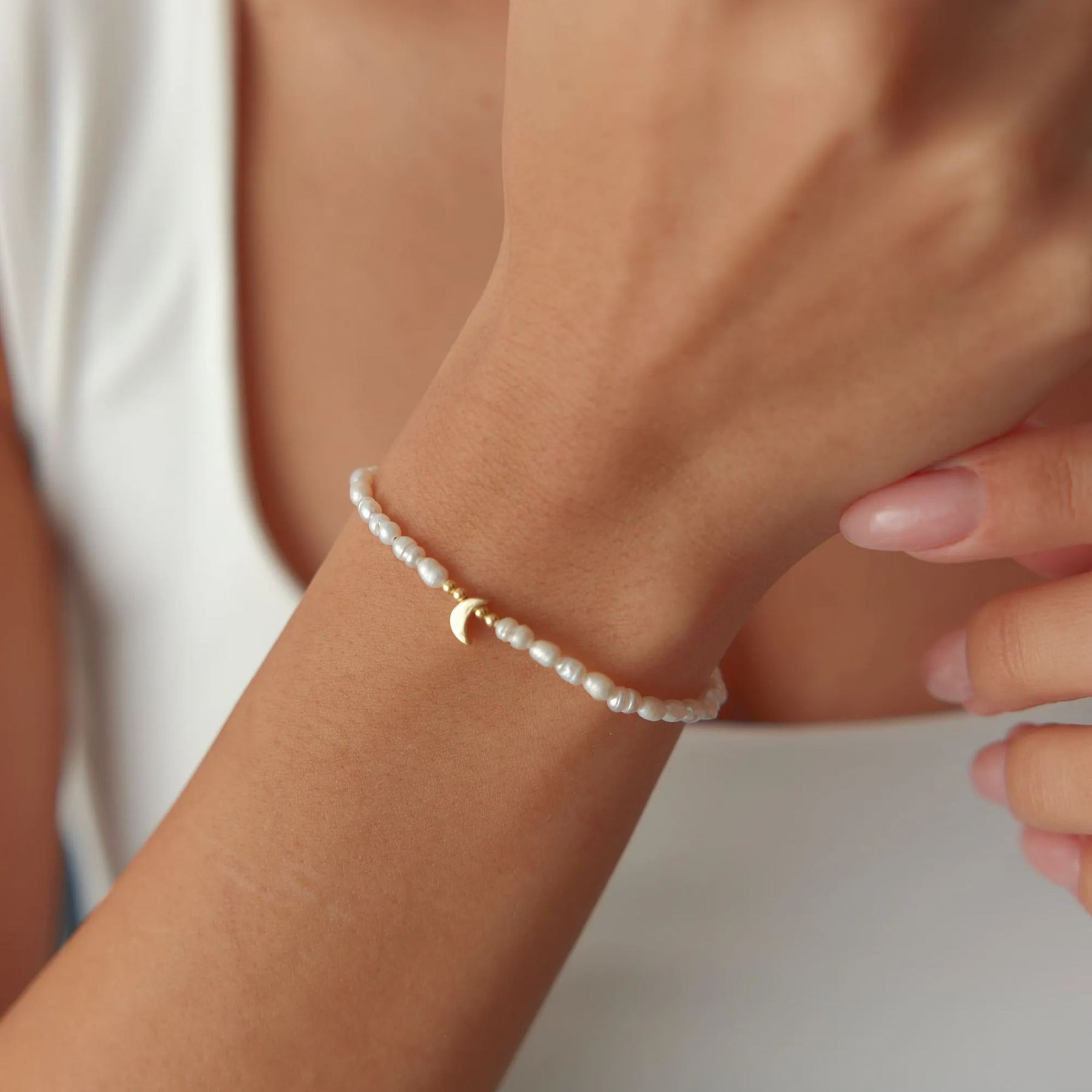 Self Love Pearl Heart Bracelet