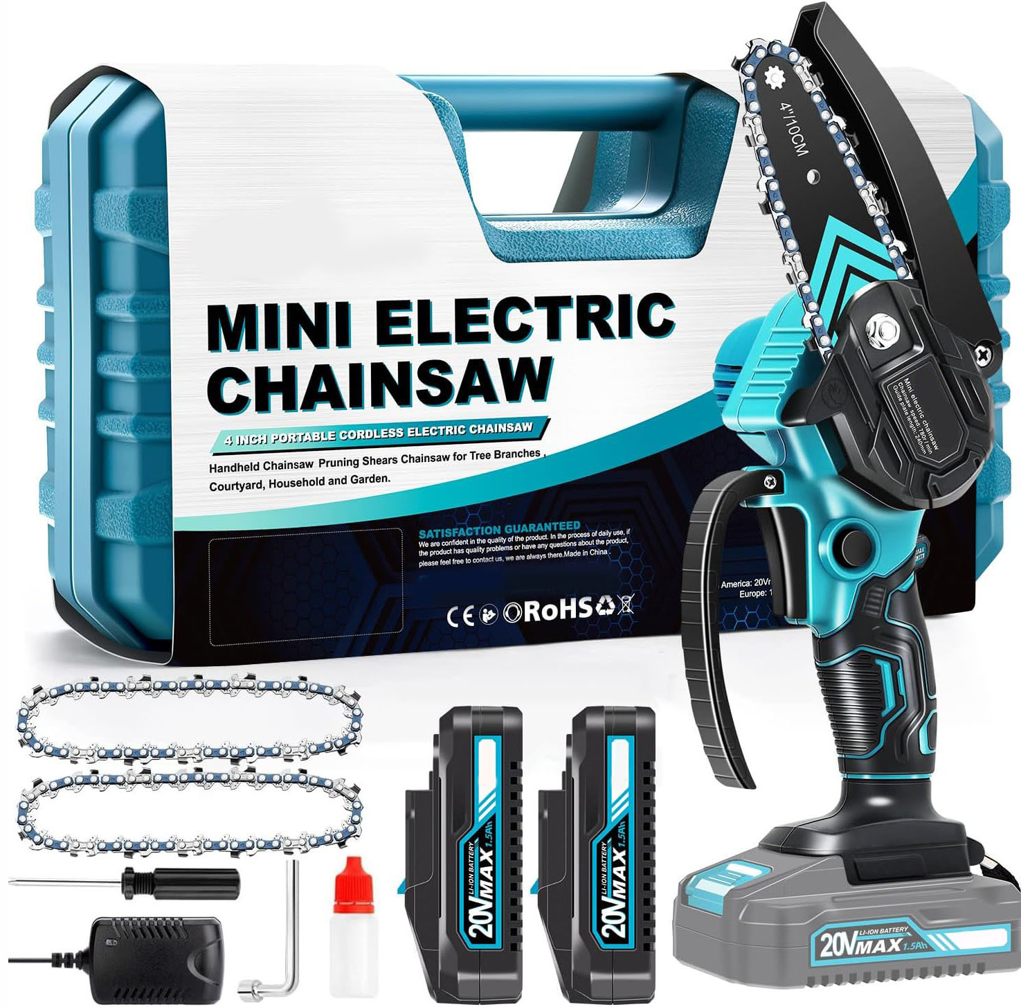 💥Last Day Clearance 70% OFF💥2024 Portable Electric Cordless Chainsaw