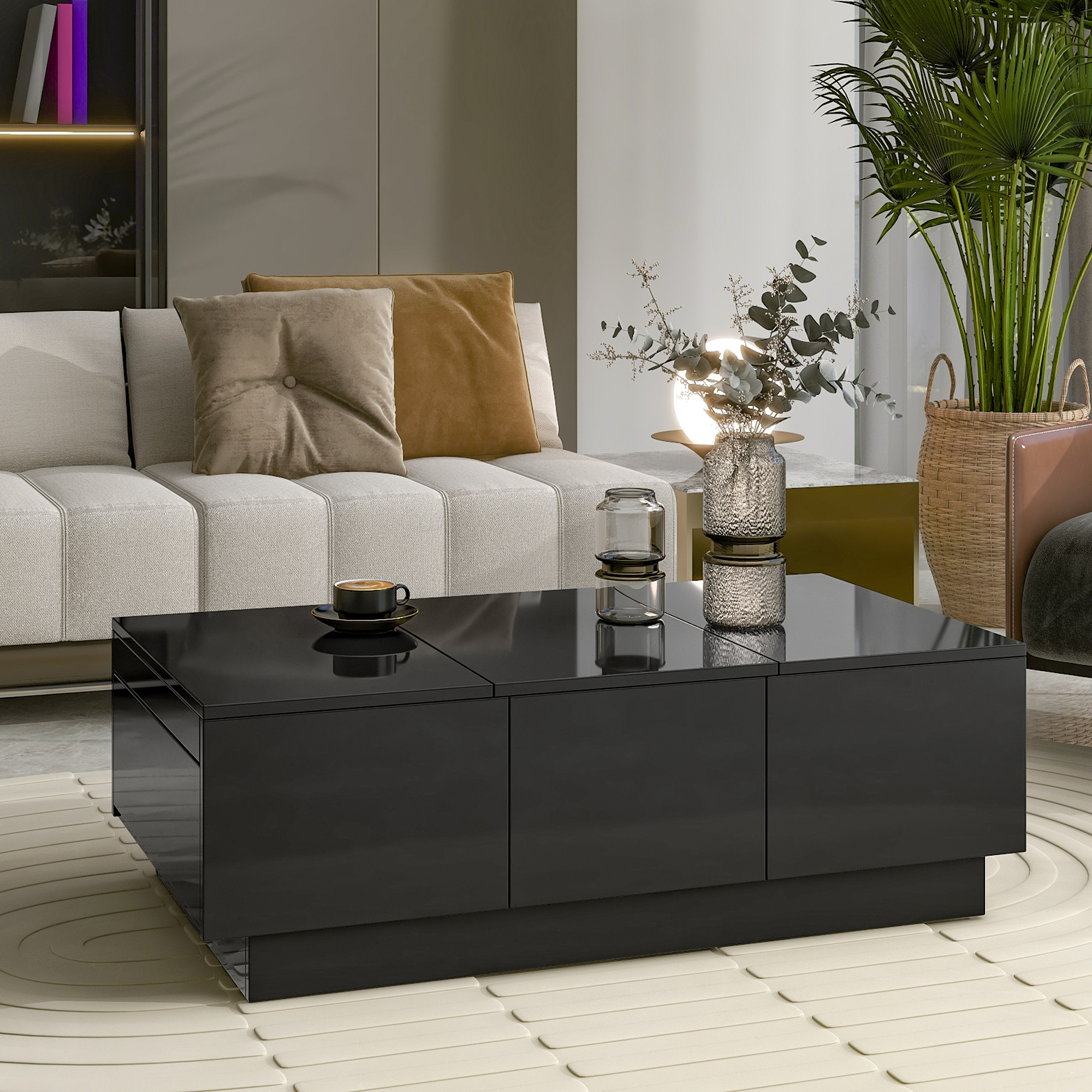 ✨Free shipping✨Leavader® Coffee Table with 2 large Hidden Storage Compartment