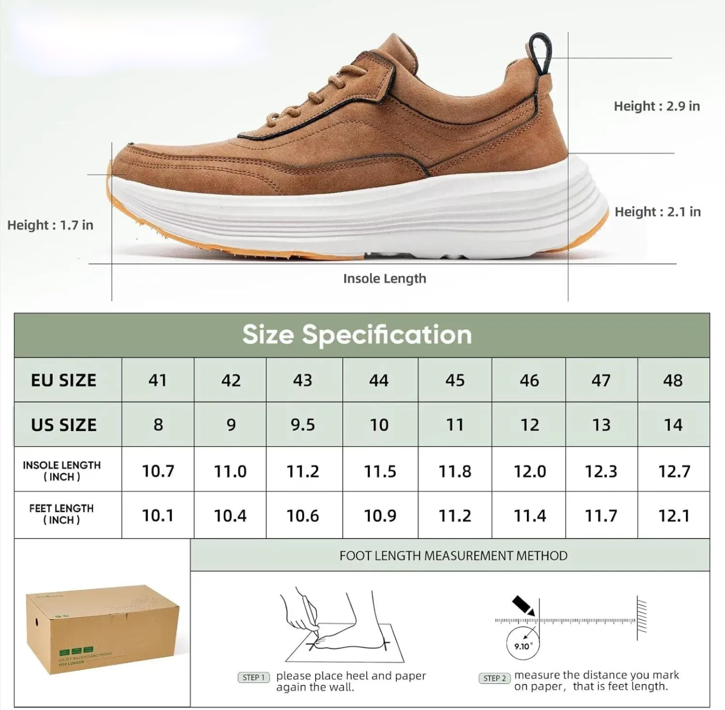 Men's Casual Arch Support Comfort Quick Recovery Orthopedic Walking Shoes