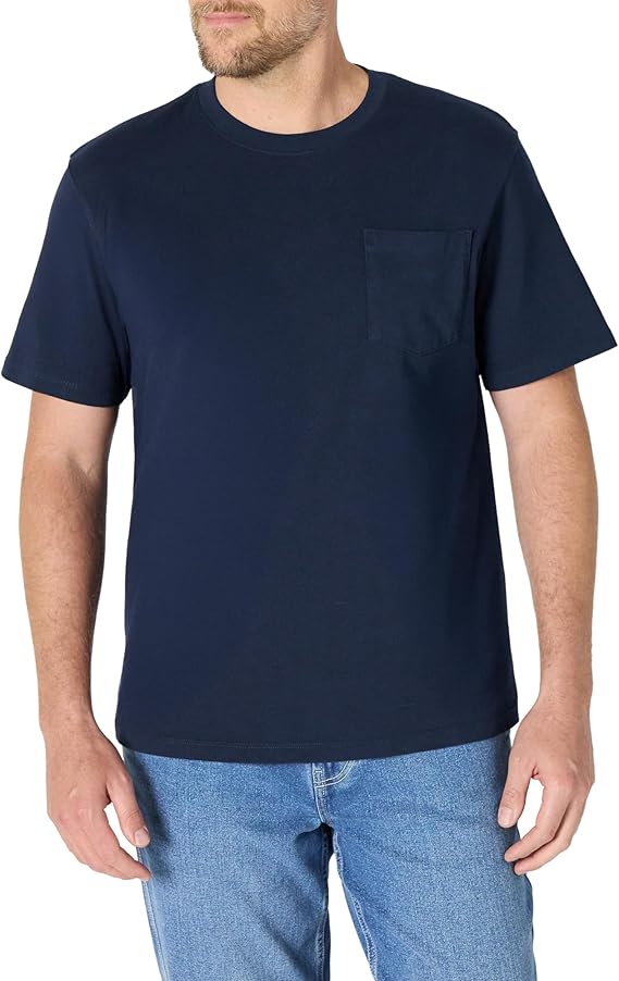 Fashion Solid Color Pocket Short Sleeve T-Shirt