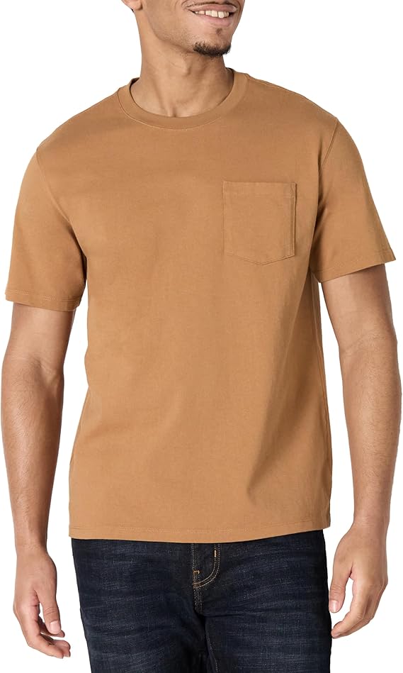 Fashion Solid Color Pocket Short Sleeve T-Shirt