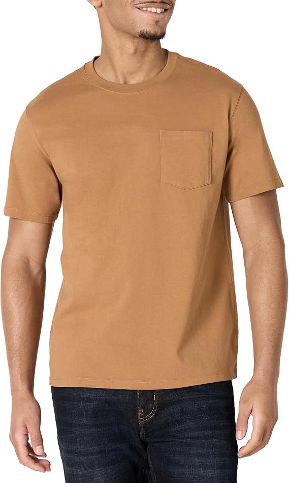 Fashion Solid Color Pocket Short Sleeve T-Shirt
