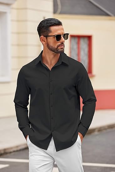 Gentleman's Casual Cotton Basic Shirt