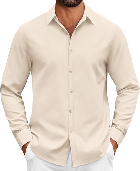 Gentleman's Casual Cotton Basic Shirt