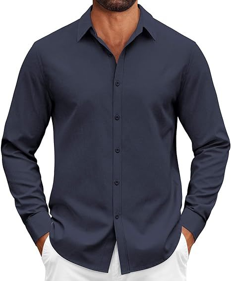 Gentleman's Casual Cotton Basic Shirt