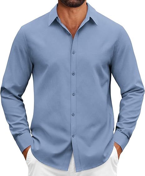 Gentleman's Casual Cotton Basic Shirt