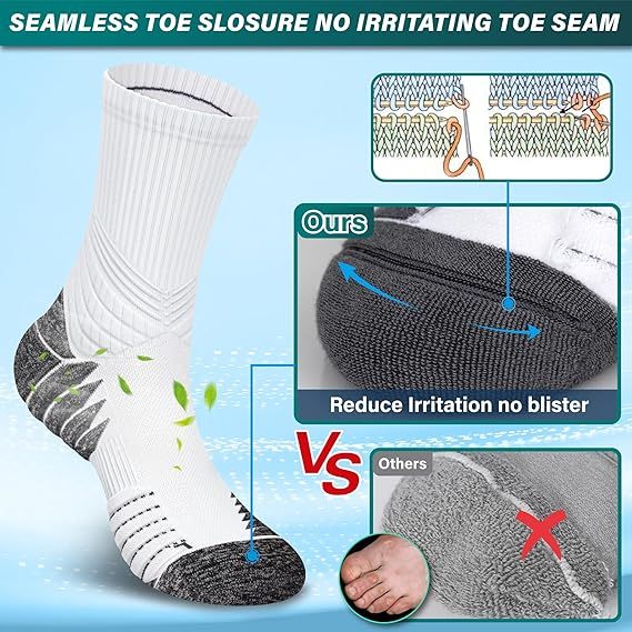 Marathon running socks for men, fitness and thick towel bottom sports socks