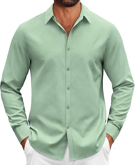 Gentleman's Casual Cotton Basic Shirt