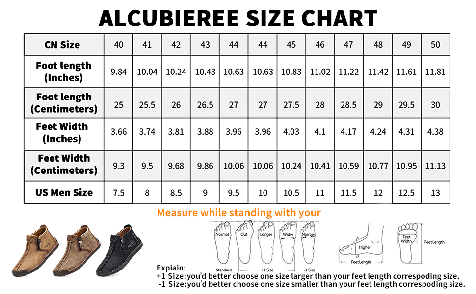 casual boots men leather size