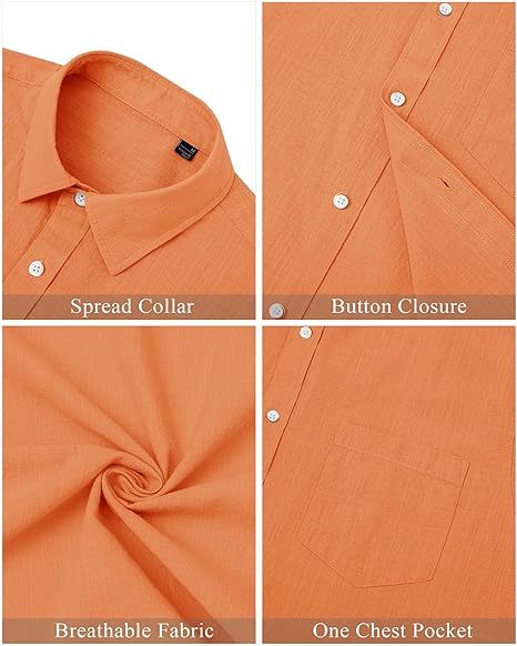 Men's  casual lapel solid color long sleeve button top
