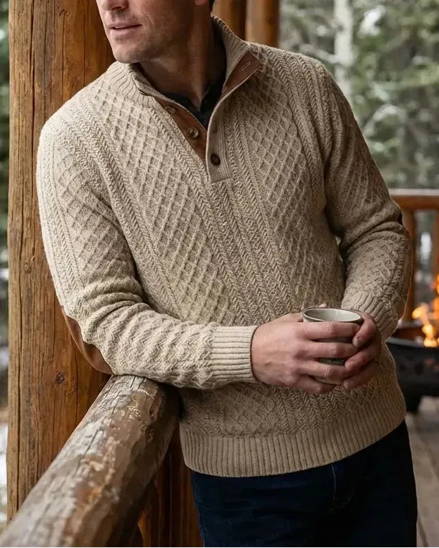 Men's Long Sleeve Cashmere Sweatshirt