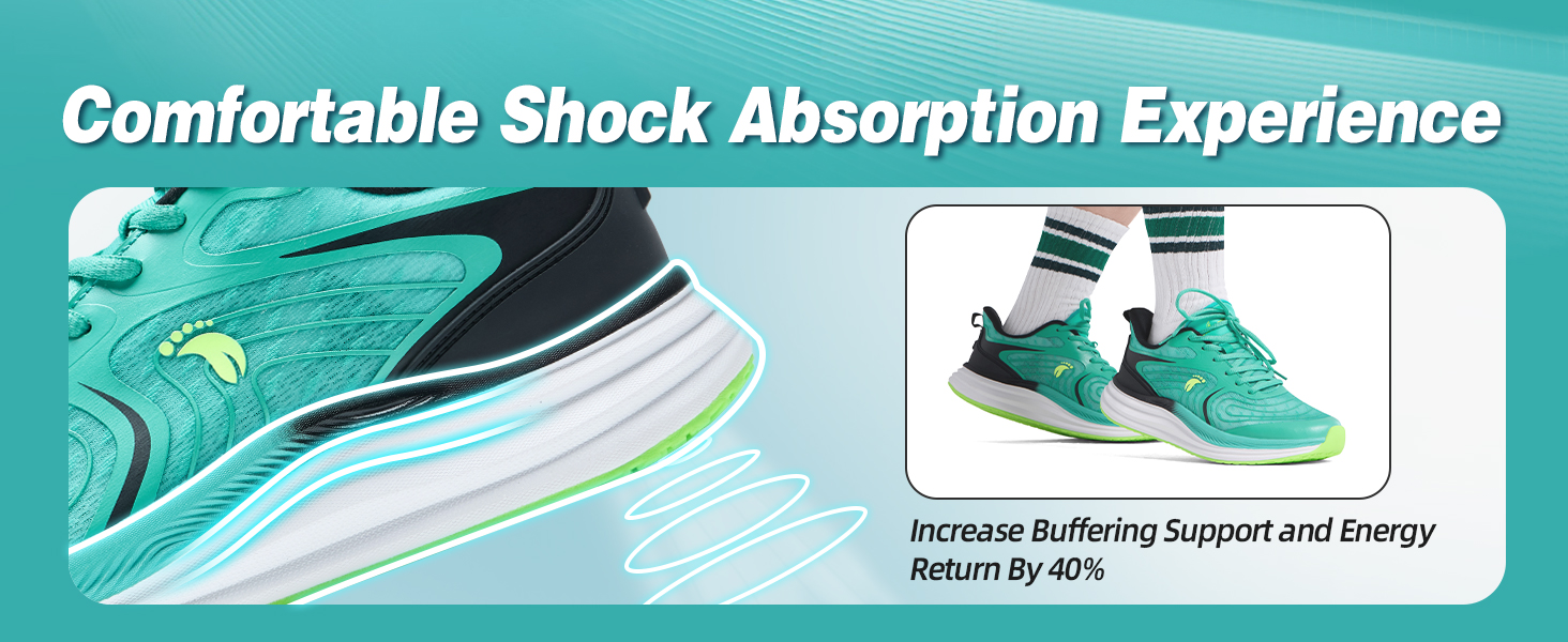 Mens Breathable Walking Shoes for Plantar Fasciitis