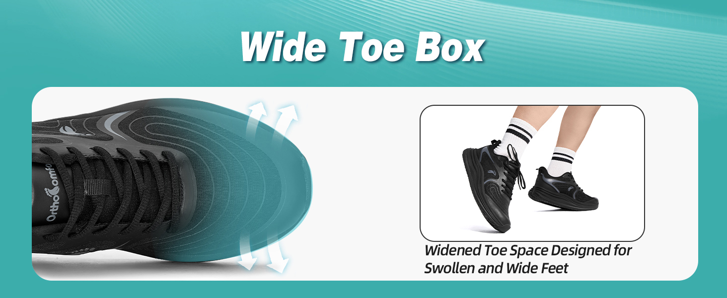 Mens Breathable Walking Shoes for Plantar Fasciitis