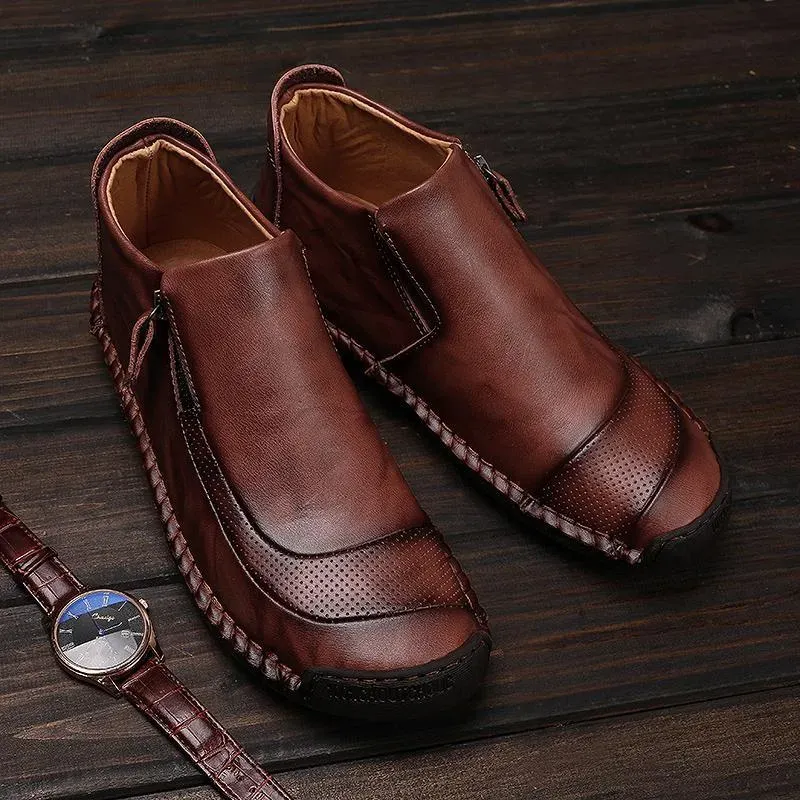 Men of high men's shoes by hand for outdoor leisure shoes boots