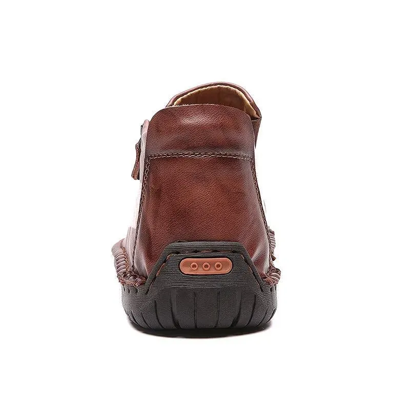 Men of high men's shoes by hand for outdoor leisure shoes boots