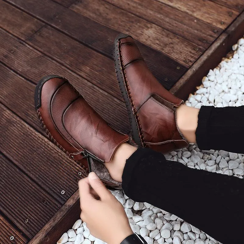 Men of high men's shoes by hand for outdoor leisure shoes boots