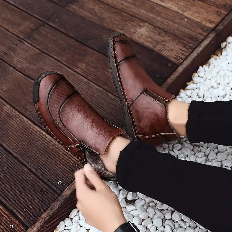 Men of high men's shoes by hand for outdoor leisure shoes boots