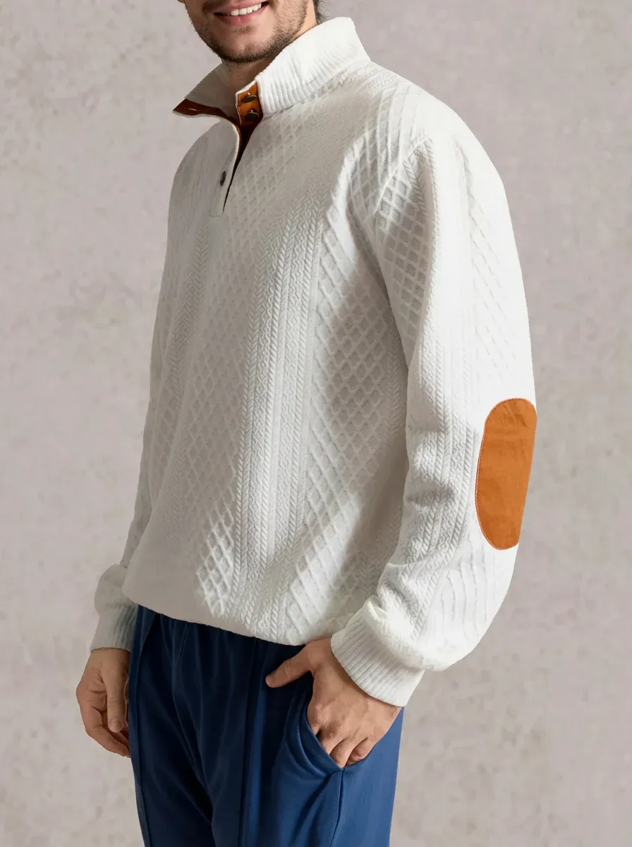 Men's Long Sleeve Cashmere Sweatshirt