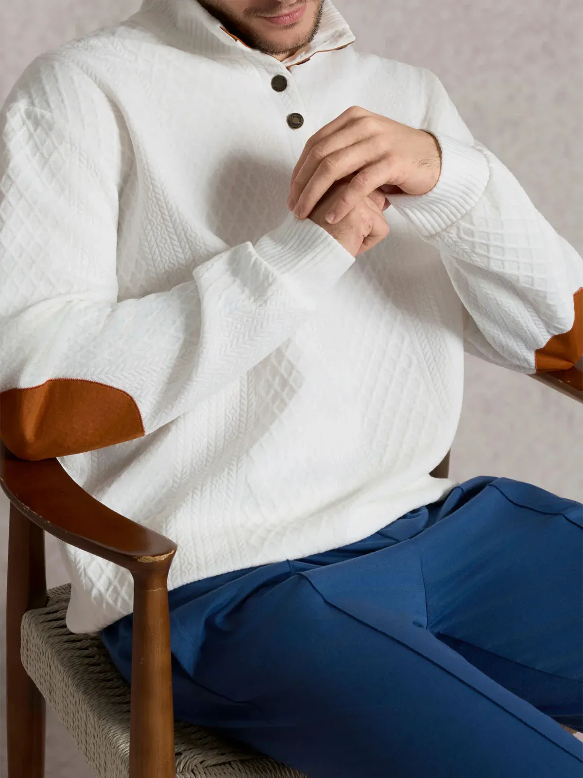 Men's Long Sleeve Cashmere Sweatshirt