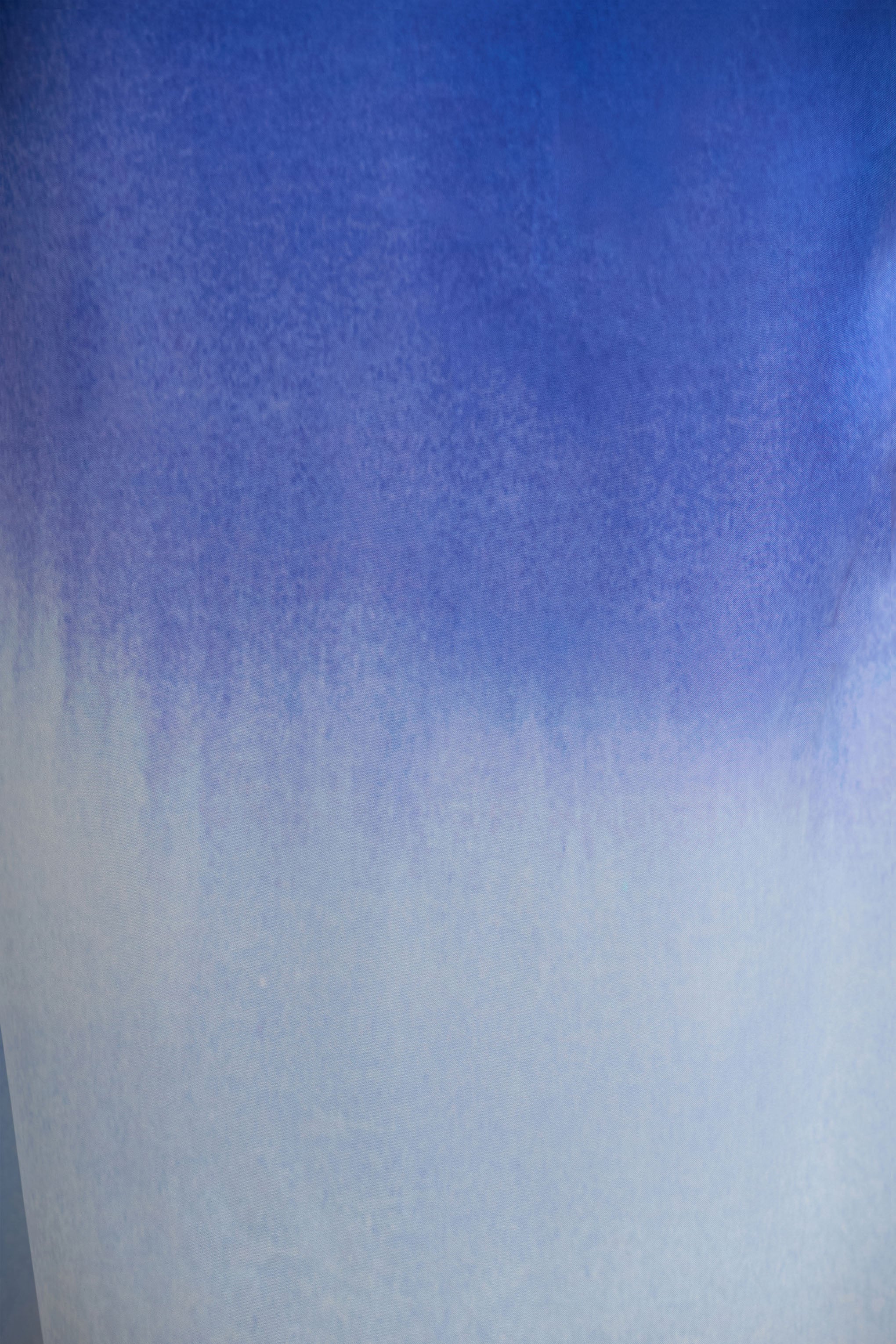 Serita | Blue Ombre Satin Split Maxi Skirt