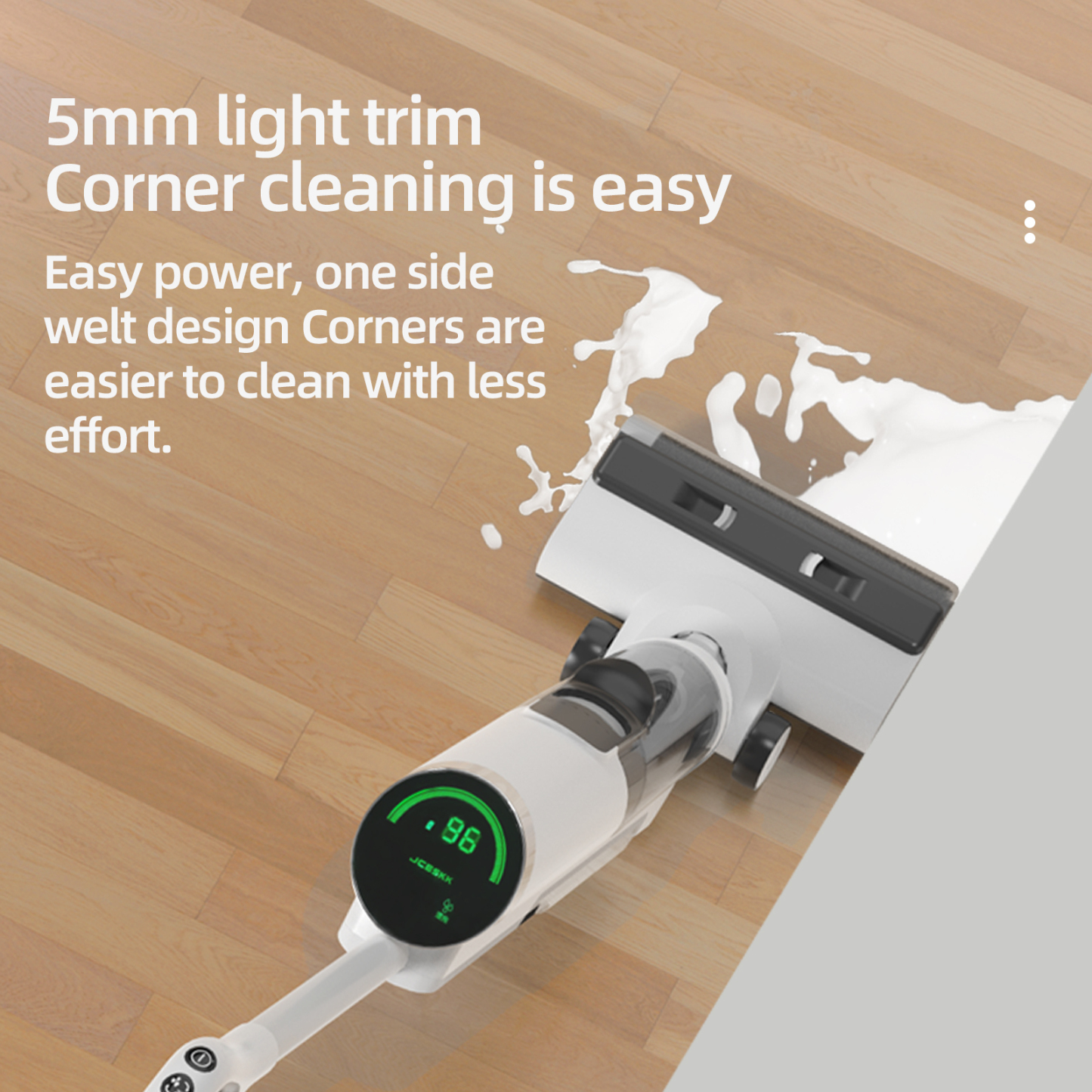 ZODA-D8 Wireless intelligent floor washer One-click self-cleaning and no hand washing PTC drying without odor Smart display/Voice