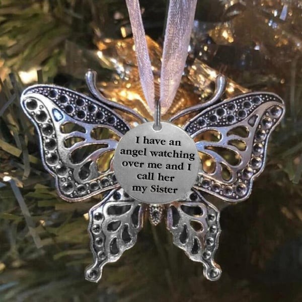 ❤️Carving Butterfly Memorial Family Pendant