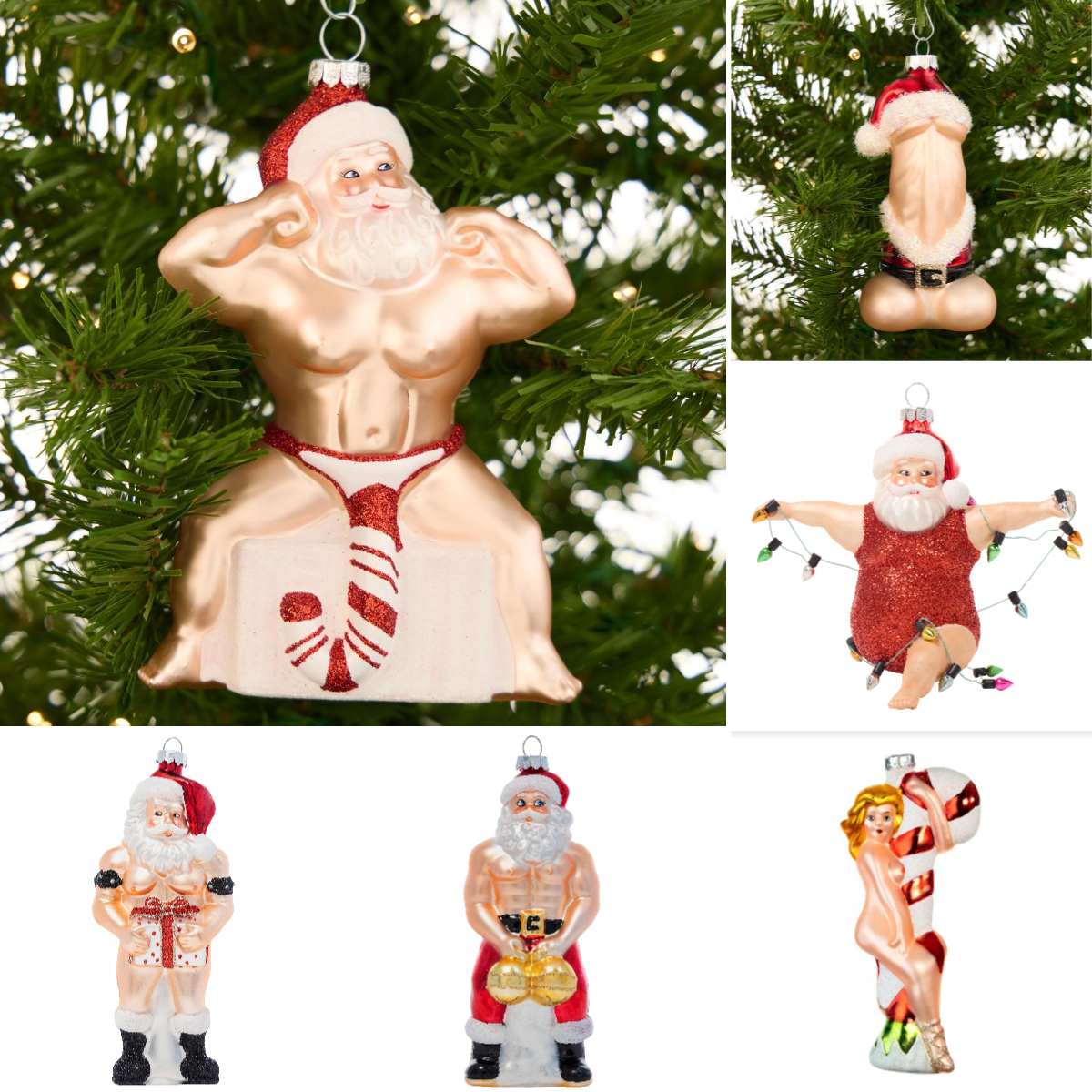 🔥Hot Sale 50% OFF - 🤣Funny Claus Christmas Ornament(6)