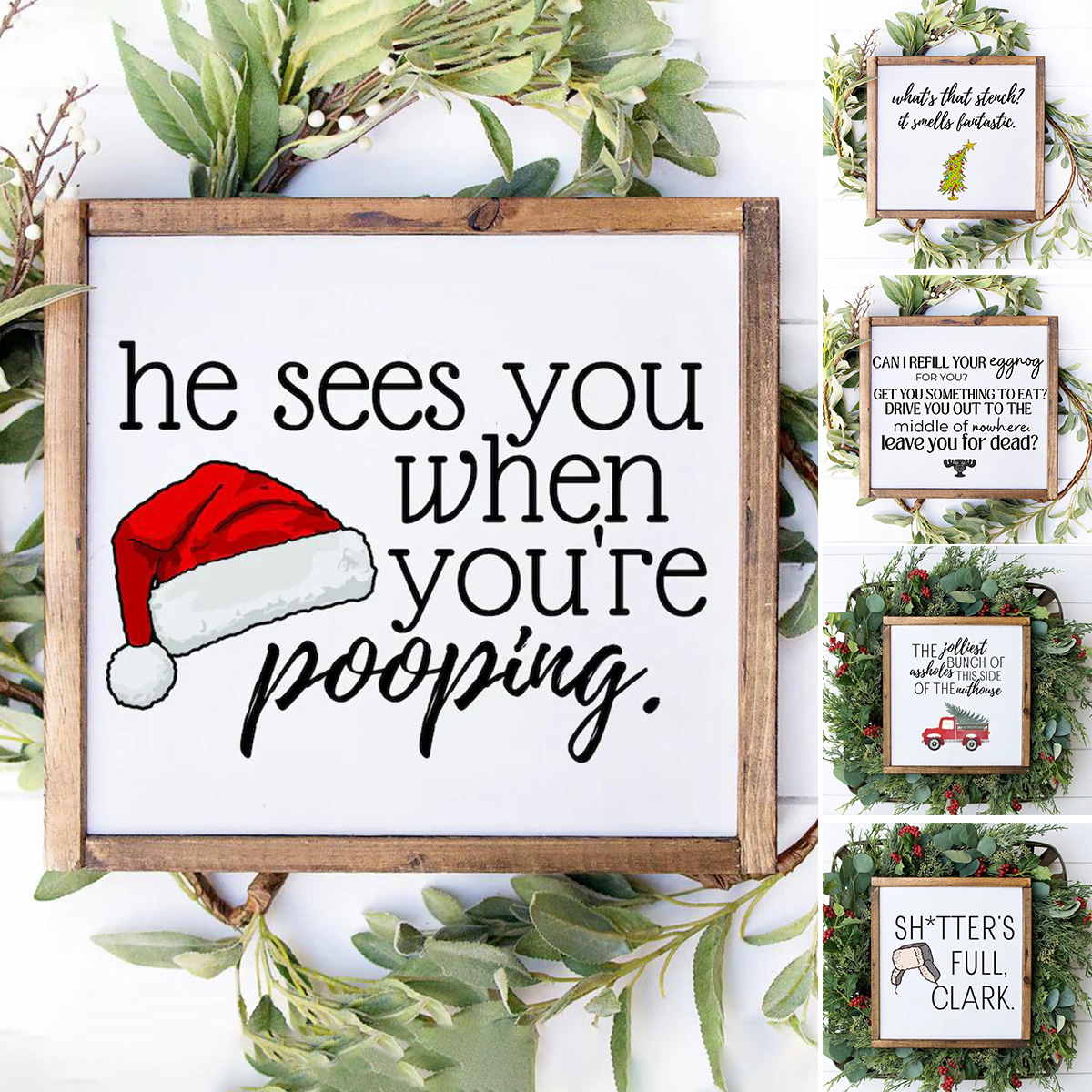 🔥Hot Sale Save 25%|🤣Funny Christmas signs