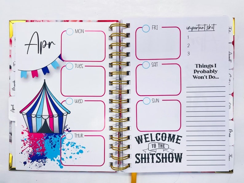 My Fucking Planner Sweary Planner