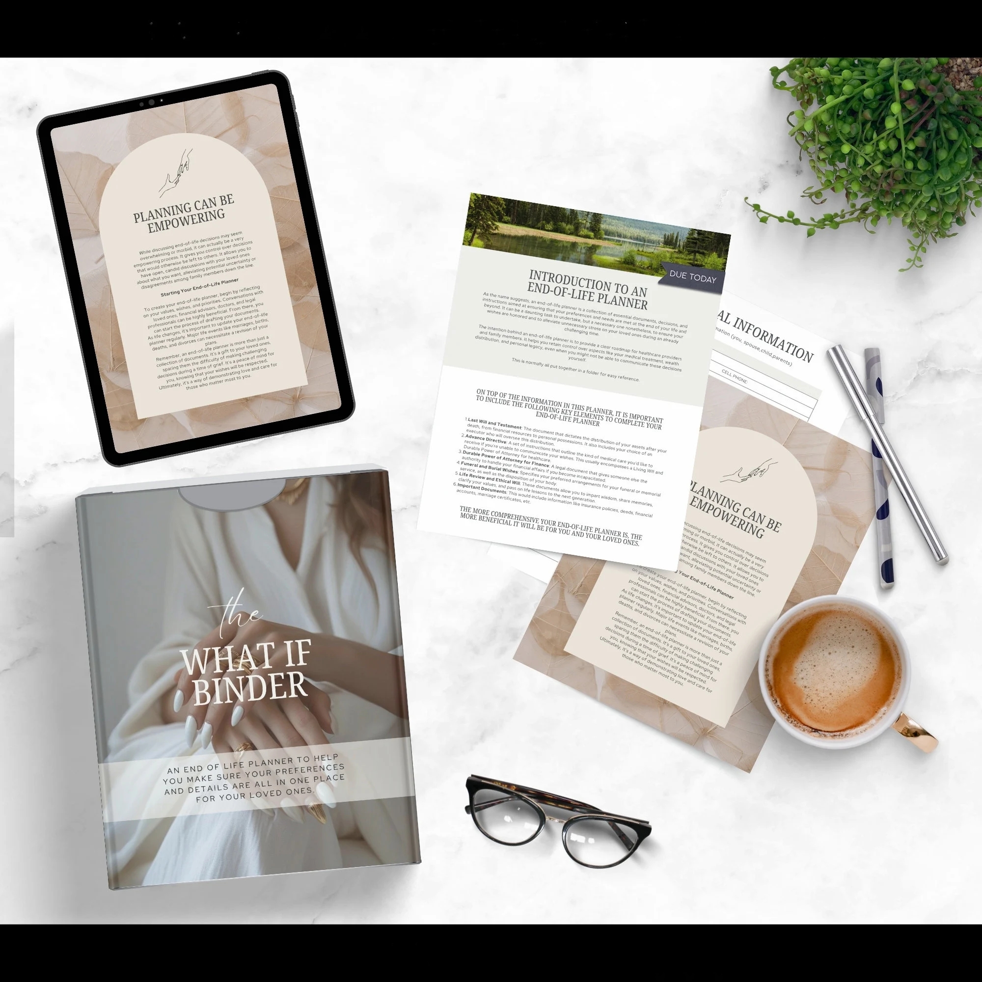 What If Binder. End Of Life Planner
